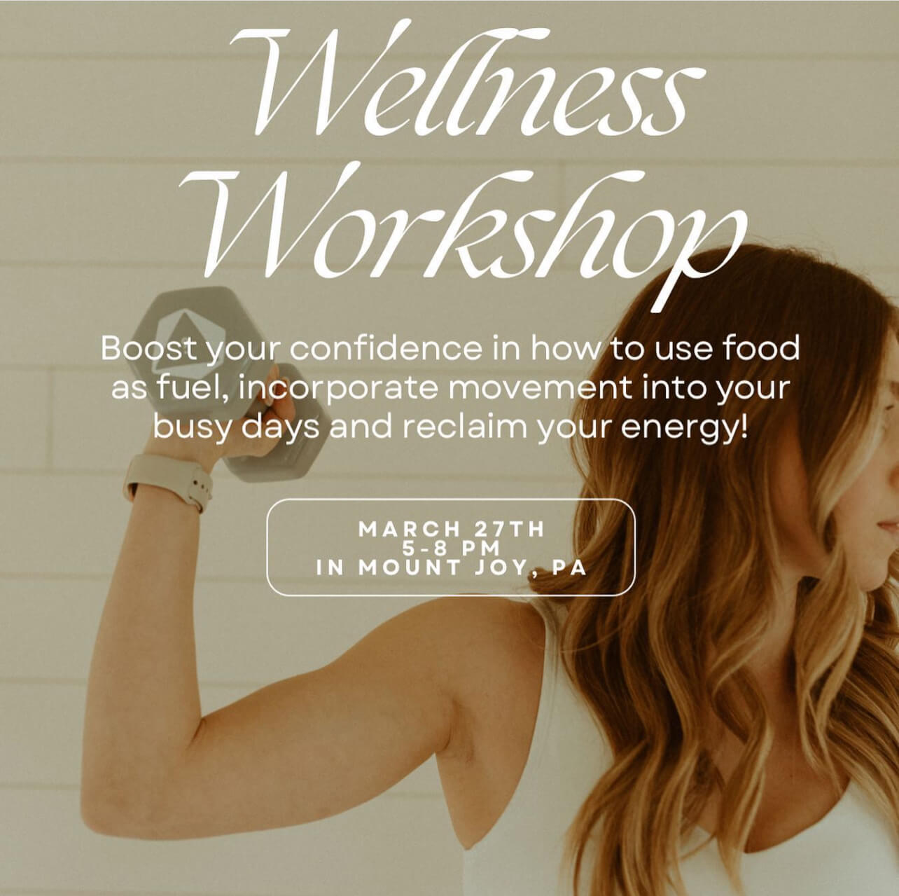 Wellness Workshop with top fitness tips and ways to use food as fuel