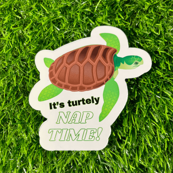 Nap Time Turtle Decal