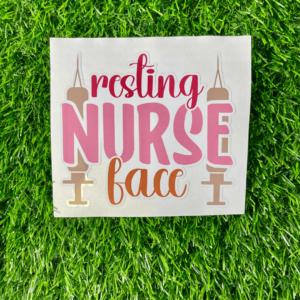 Resting Nurse Face Decal