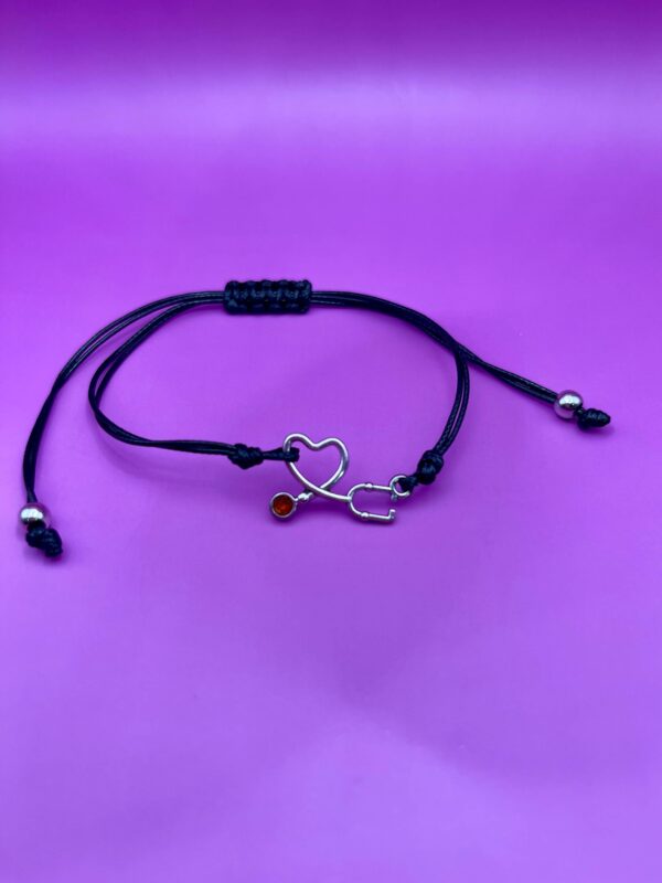 Birthstone Stethoscope Adjustable Bracelet