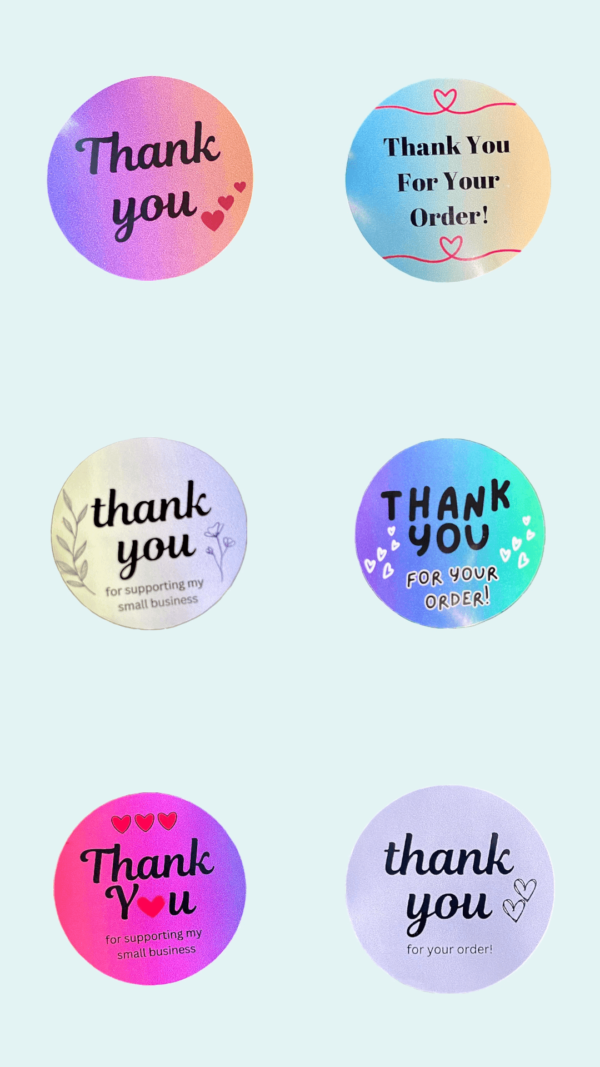 Generic Thank You Stickers - Business Edition