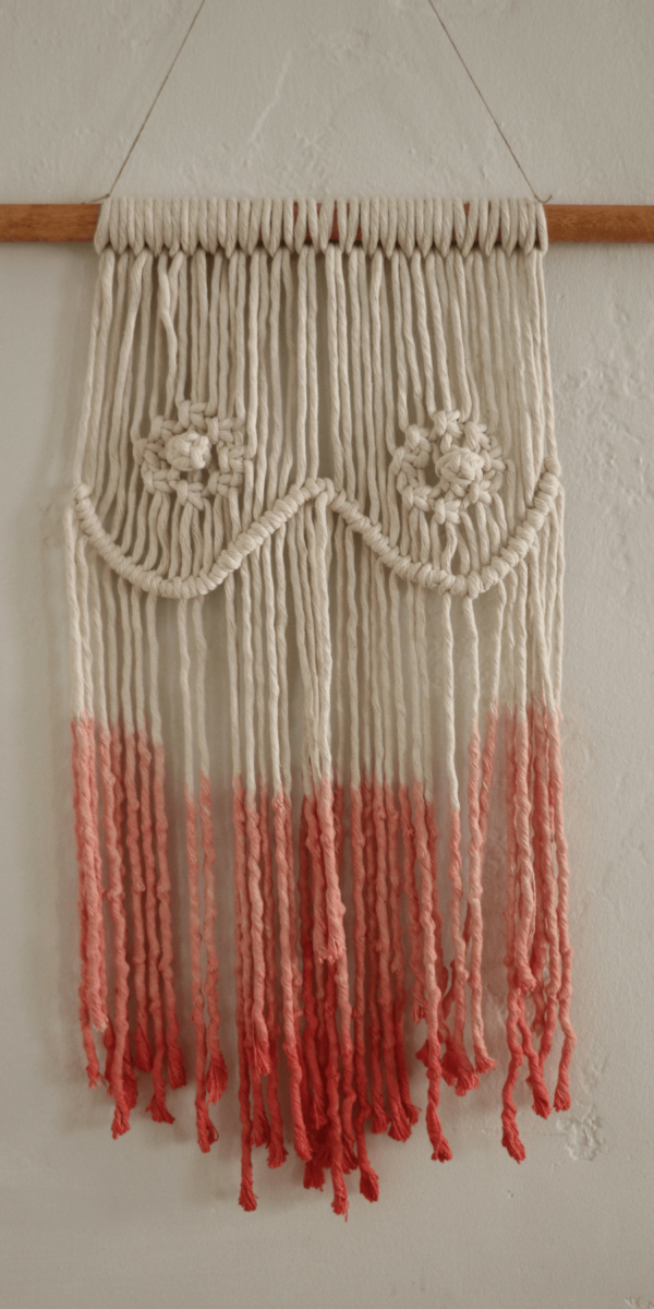 Breast Cancer Awareness Macrame