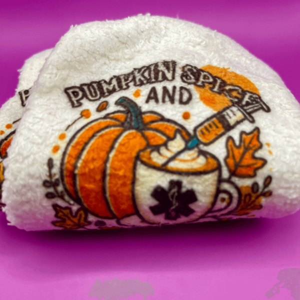 Pumpkin Spice & Saving Lives Fuzzy Socks